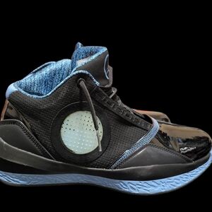 AIR Jordan 2010 Black and Light Blue Athletic Shoes